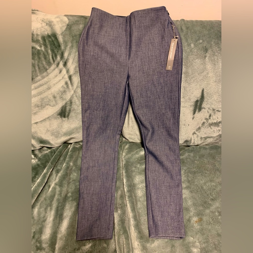 NWT Loft Ann Taylor High Waist Skinny Pants Petite Denim Look - Picture 8 of 11